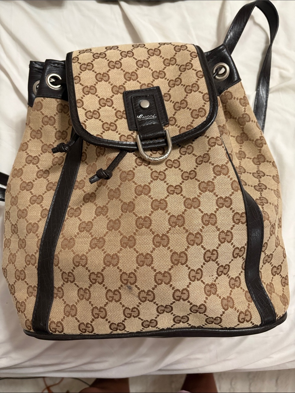 Monogrammed backpack